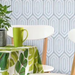 Daamè Set of 38 Rhomboid Gray and White Tiles