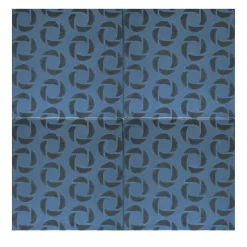 Daamè Set of 25 Square Blue Tiles #3