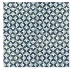 Daamè Set of 25 Square Light-Blue Tiles #1