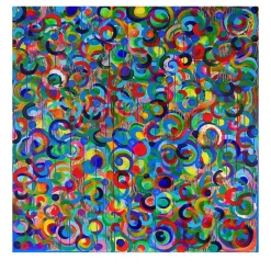 Dance of Colors Acrylic Small Painting