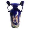 Dark Blue Murano Glass Amphora Vase
