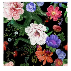 Dark Botanical Floral Wallpaper