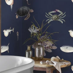 Dark Fish for Feature Wall Wallpaper