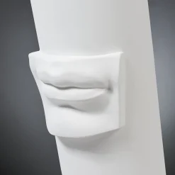 David's Lips White Vase