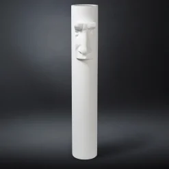 David's Nose White Vase