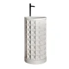 Dawn Freestanding Cylindrical Bianco del Re Marble Washbasin