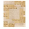 Deco' Art Deco-Inspired Rug in Gold and Cream Tones