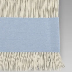 Defilé Fringed Azure Small Blanket