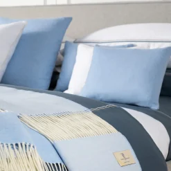 Defilé Fringed Azure Small Blanket