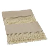Defilé Fringed Beige Small Blanket