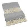 Defilé Fringed Gray Small Blanket