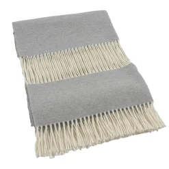 Defilé Fringed Gray Small Blanket