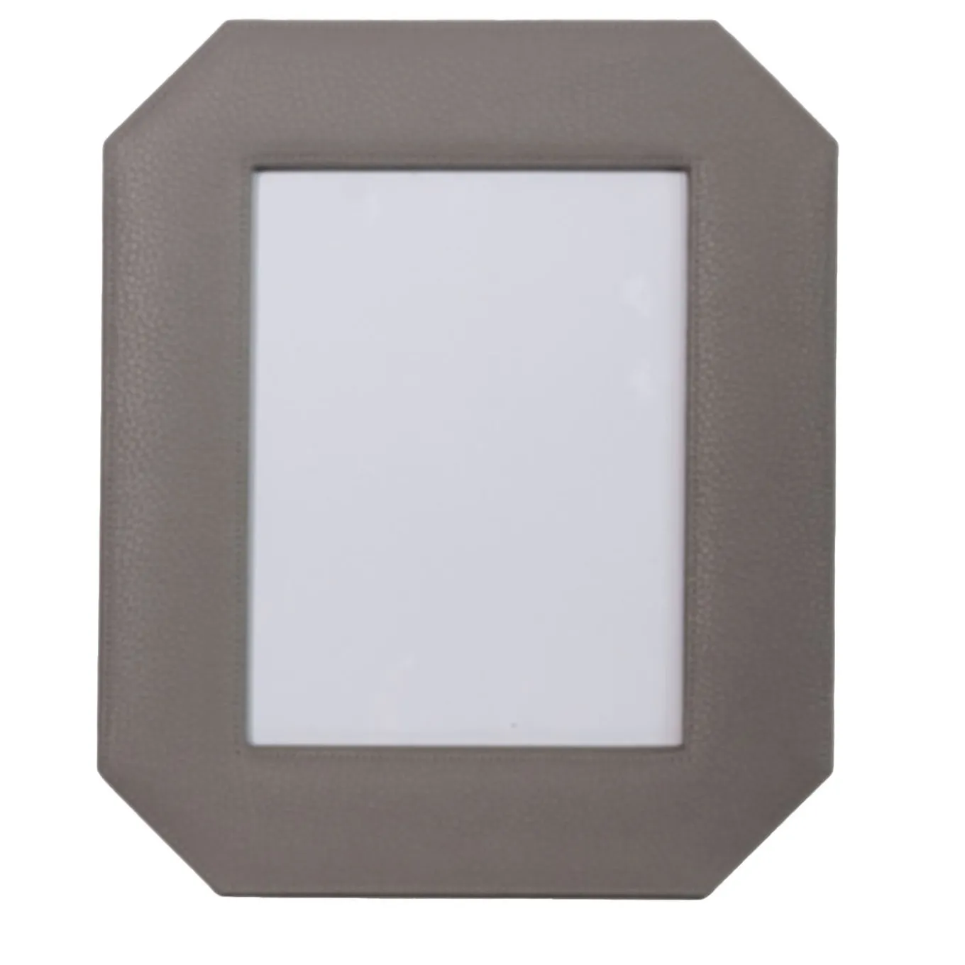 Del Monte 26 Octagonal Luna Gray Leather Frame