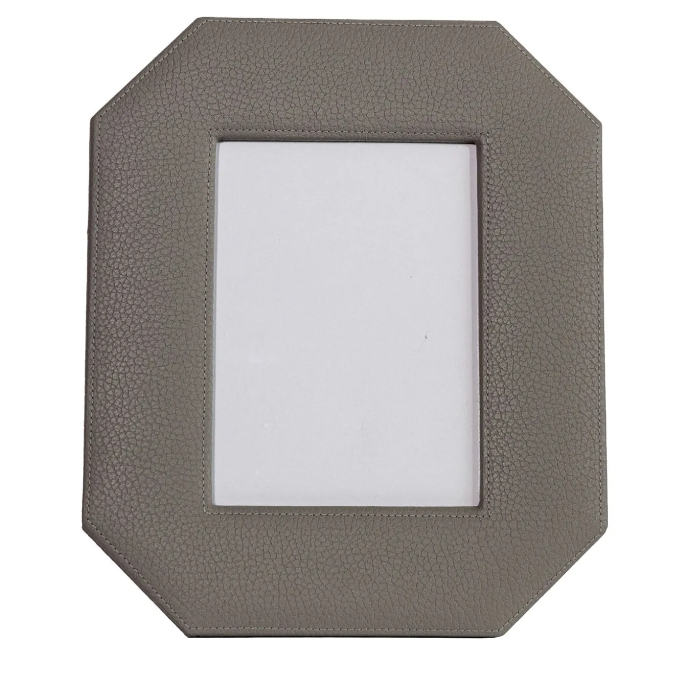 Del Monte 23 Octagonal Luna Gray Leather Frame