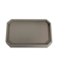 Del Monte Medium Luna Gray Leather Vide-Poche