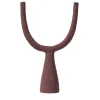 Delta Matte Burgundy Ceramic Candlestick