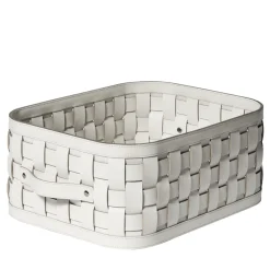 Demetra Cream Rectangular Short Basket