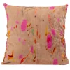 Desert Dream Beige Silk Velvet Cushion by Coralla