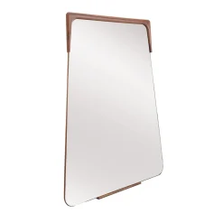 Destiny Mirror with Solid Canaletto Walnut Frame by Marco Corti