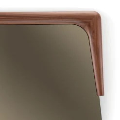 Destiny Mirror with Solid Canaletto Walnut Frame by Marco Corti