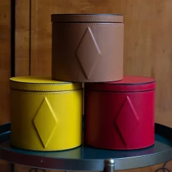 Diamond Pecan Mini Circle Box