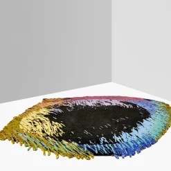 Disappearing Spectrum Wool Rug by Clémentine Chambon - Limited Edition