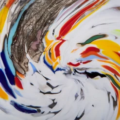 Disco Sommerso Large Polychrome Sculpture