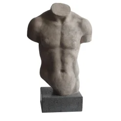 Discophoros Torso Ceramic Sculpture with base