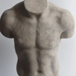 Discophoros Torso Ceramic Sculpture with base