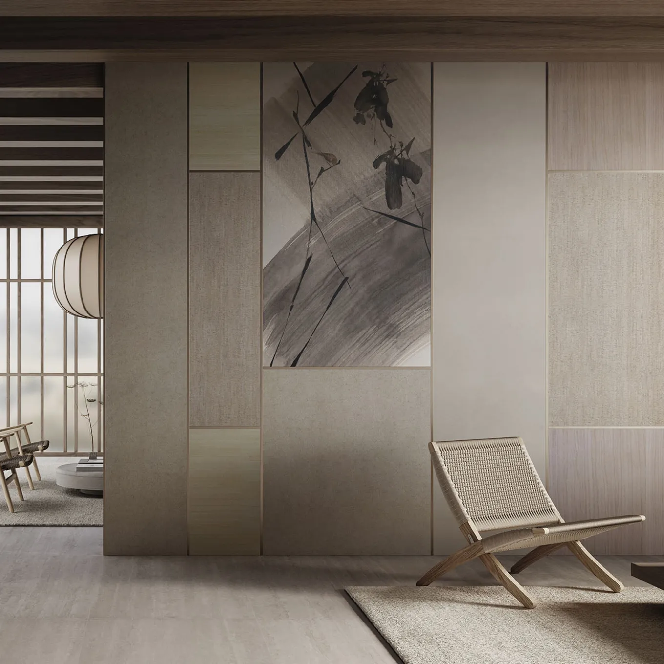 Dolci Voli dell'amor Beige Wallpaper