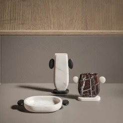 Domenico White Michelangelo Soap Dish by Matteo Cibic