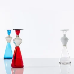 Donna Campigliesca Anthropomorphic Red Glass Vase by Gio Ponti