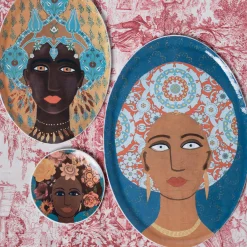 DONNE FIORITE Aisha Oval Tray