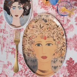 DONNE FIORITE Ariel Oval Tray