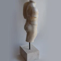 Draped Male Torso Sculpture