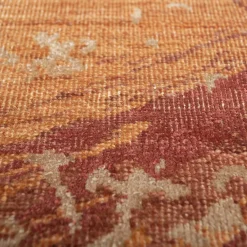 Dreamy Desire Red Orange & Red Orange Hand Knotted Rug