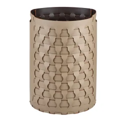 Dubai Cappuccino and Chocolate Leather Basket