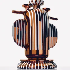 Duck Elephant Satin White Ceramic With Copper Details Vase By Jaime Hayon
