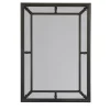 Duet Transitional-Style Black Limewood & Beech Wall Mirror