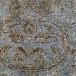 Dusky Grooves Dusty Blue & Dusty Blue Hand Knotted Rug