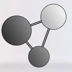 ED032 Black Wall Mirror