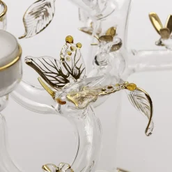 Eden Large Gold Glass Candleholder