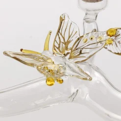 Eden Large Gold Glass Candleholder