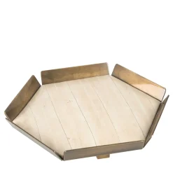 Eel Cream Nuance Leather And Light Burnished Brass Vide Poche