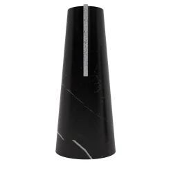 Elara Black Marquina & Travertine Vase