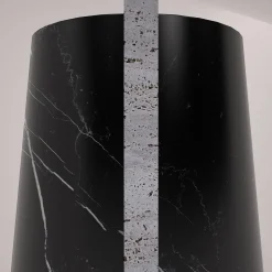 Elara Black Marquina & Travertine Vase