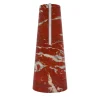 Elara Rosso Francia & White Carrara Vase