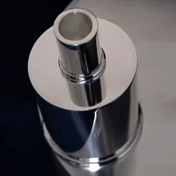 Elegant short Silver Plated Candle Holder