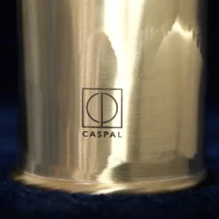 Elegant Tall Brushed Brass Candlestick Holder