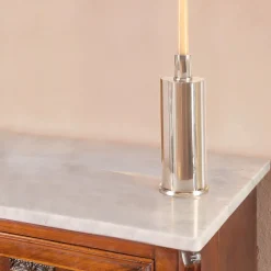 Elegant tall Silver Plated Candlestick Holder